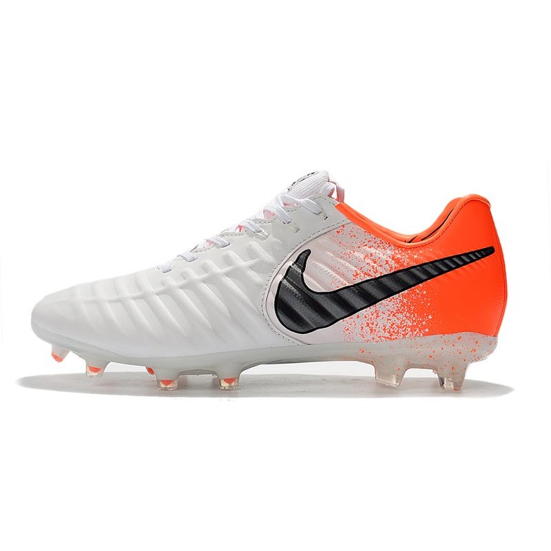 Nike Tiempo Legend Elite FG Bílý oranžový Černá